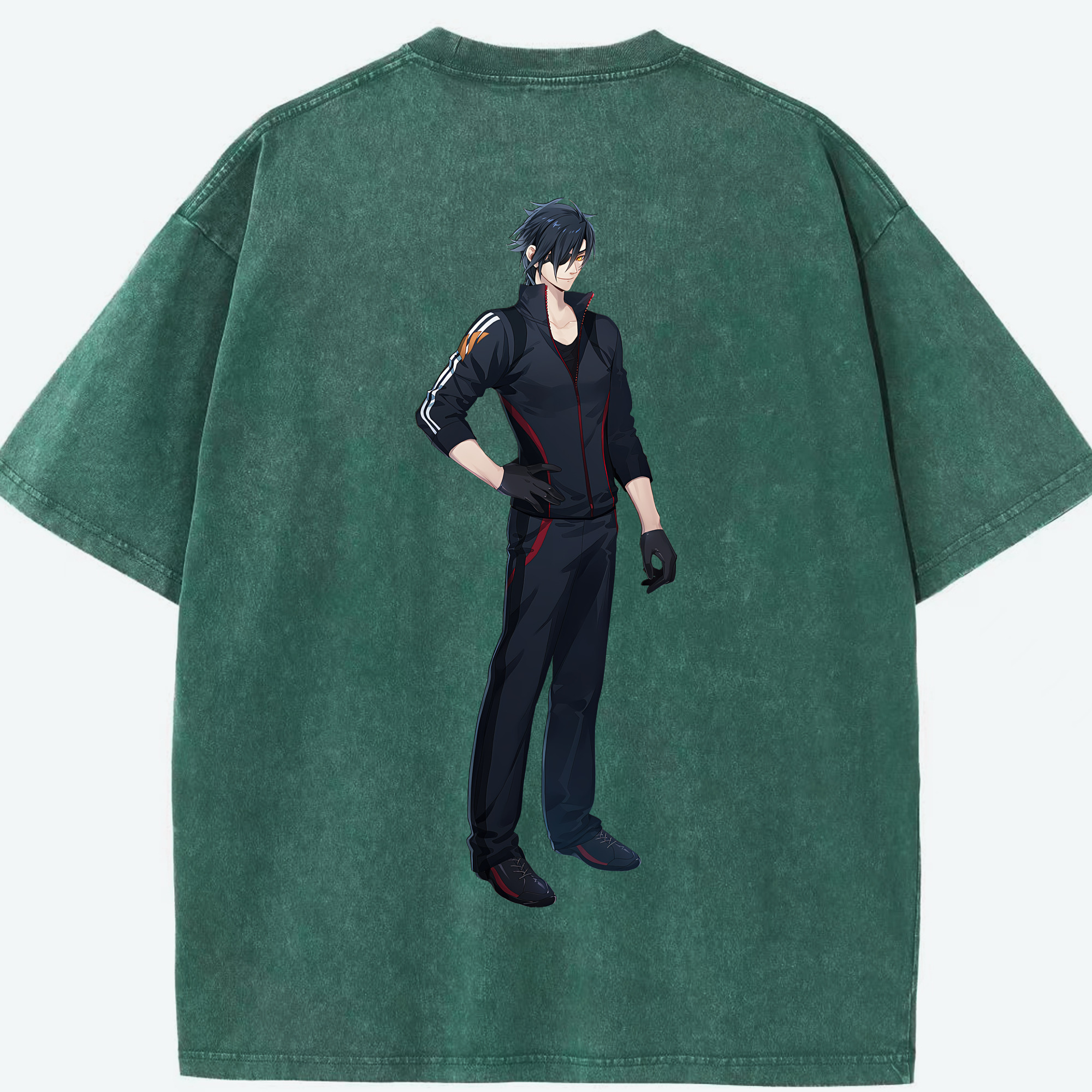 （画像用） 刀剣乱舞 Touken Ranbu 綿100% ヴィンテージ風 半袖Tシャツ（背面プリント）